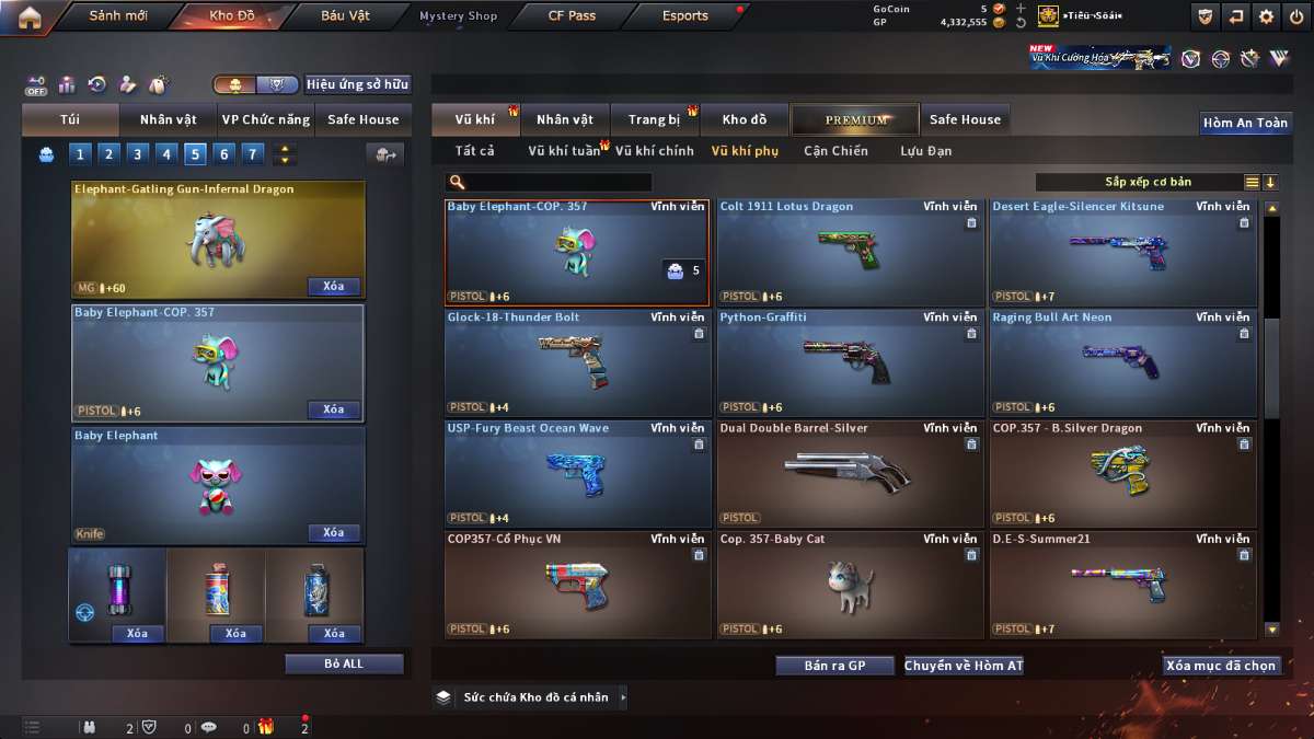 shop acc cf uy tin gia re